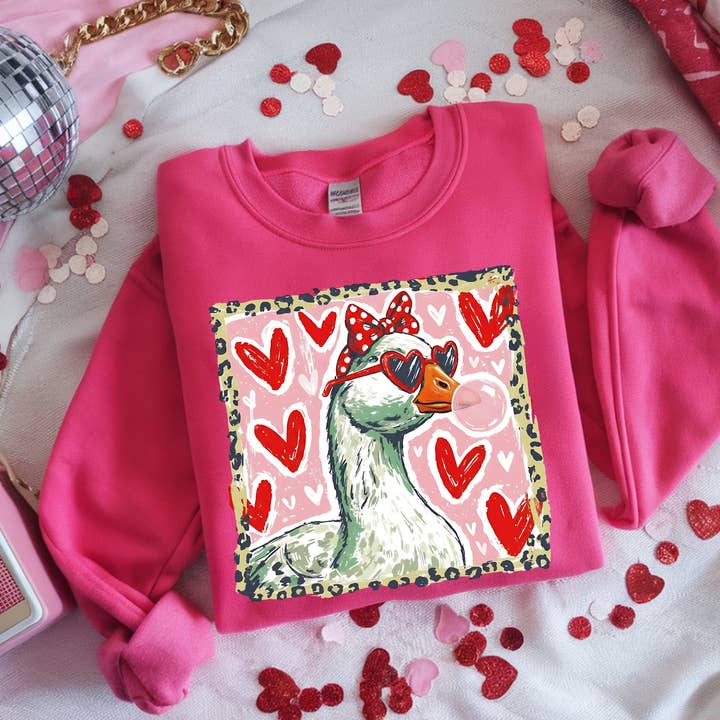 GOOSE HEART VALENTINE DTF TRANSFER for wholesale by Remi Lee Transfers