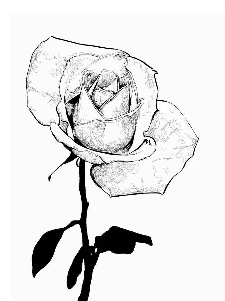 Stampa artistica singola in bianco e nero per la vendita all'ingrosso da parte di White Wall Market