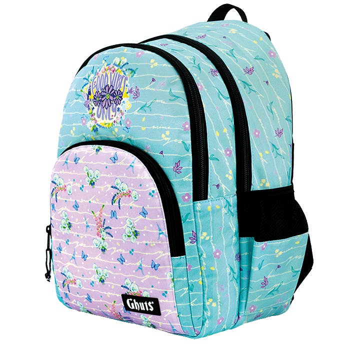 Ghuts - Wholesale Backpack - Kids - King Backpack - GH131 Pansies P091