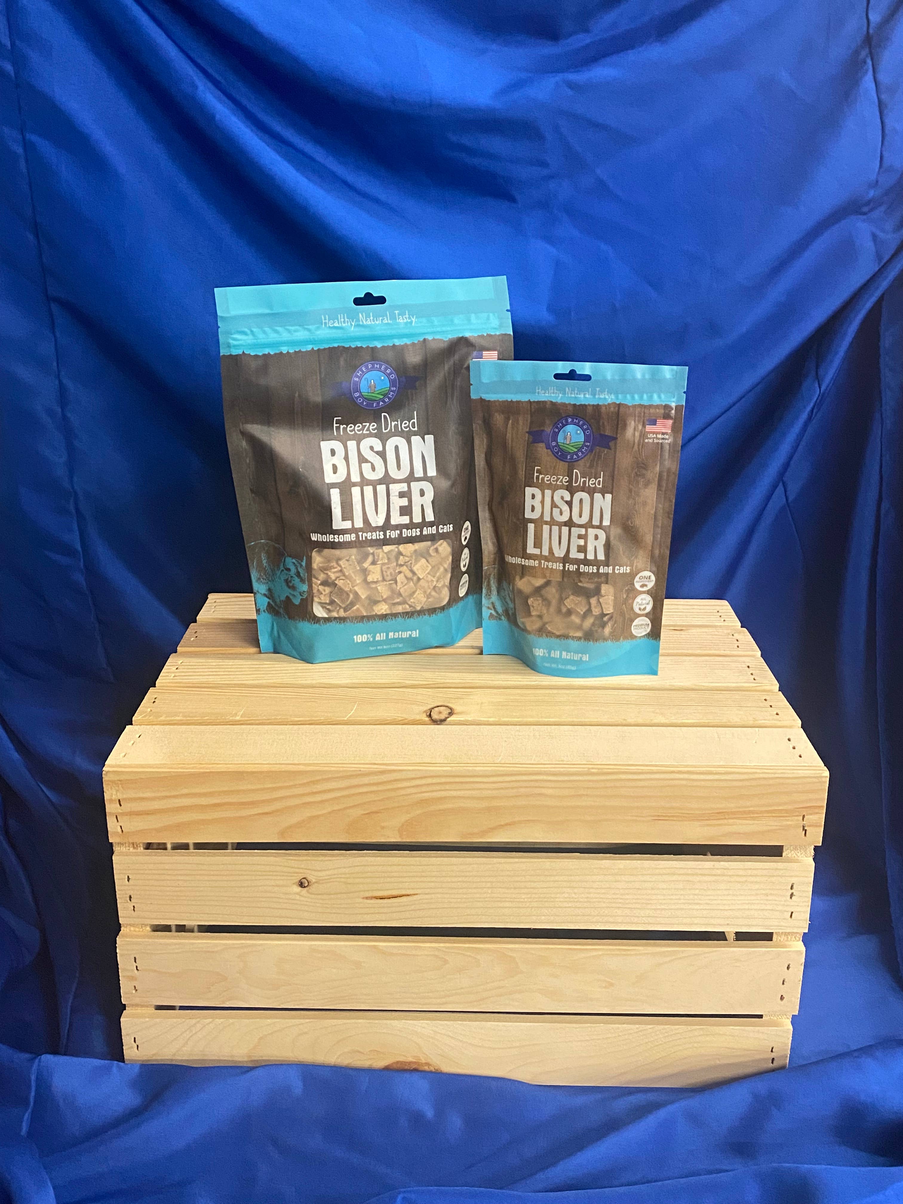 Shepherd Boy Farms - Wholesale Pet Treats - Dog - Freeze Dried Bison Liver Treats1