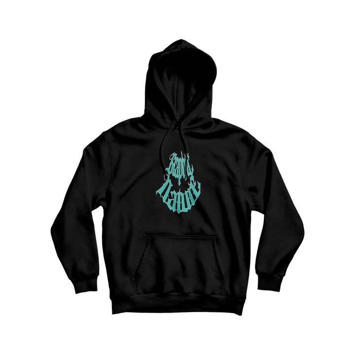 Sweat à capuche noir gothique AMWTD pour la vente par Rude Records