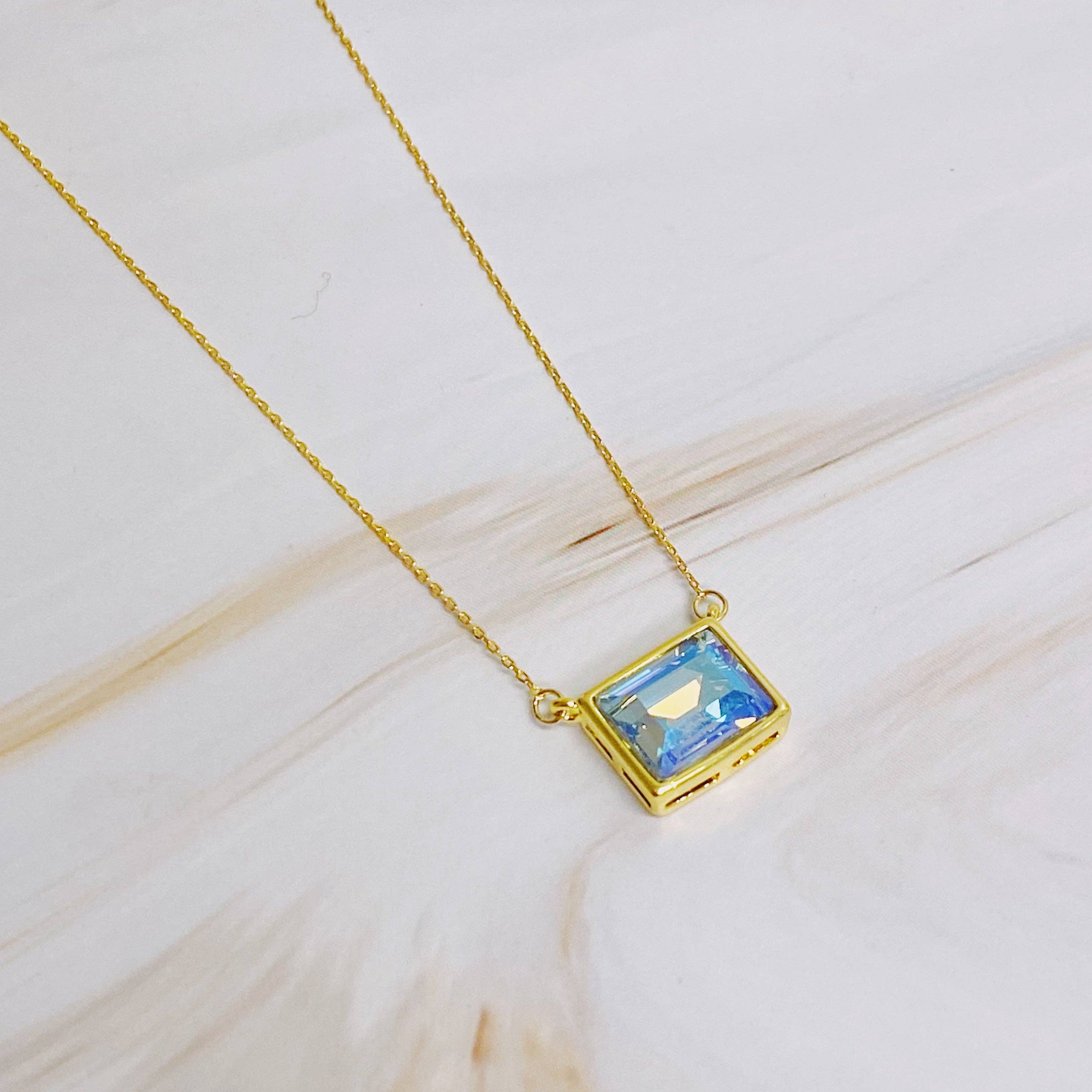 Ellison+Young - Wholesale Pendant/Charm Necklace - Sweet Square Pendant Necklace2