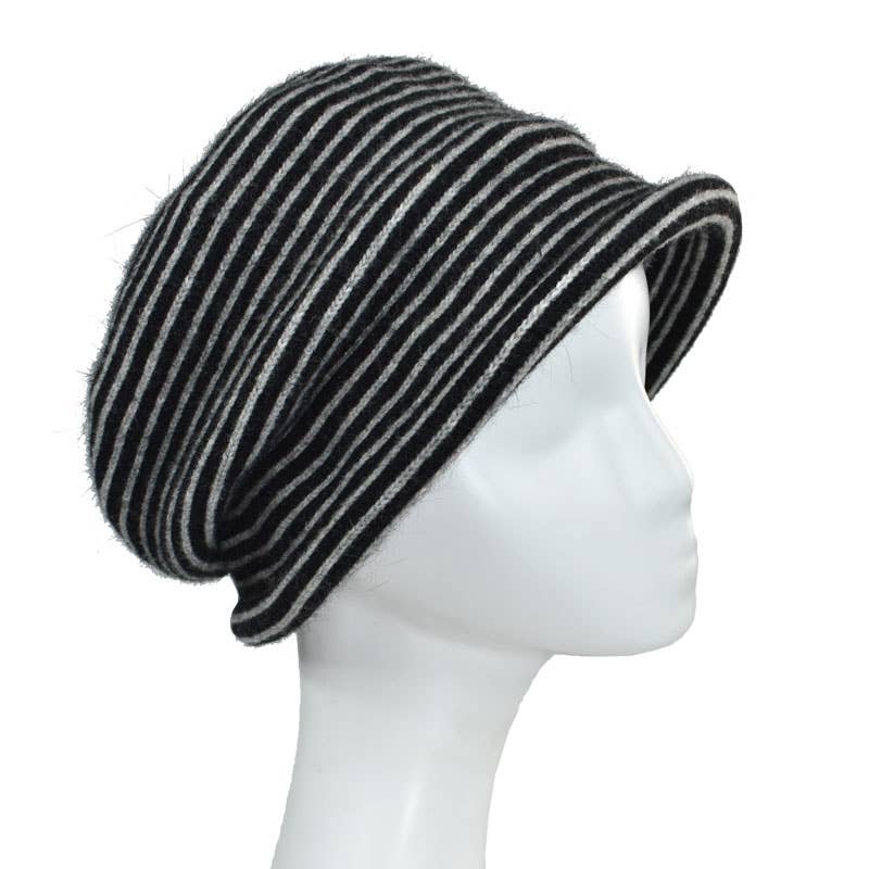 Dupatta Designs - Wholesale Cloche Hat - Women's - Esposito Striped Hat5