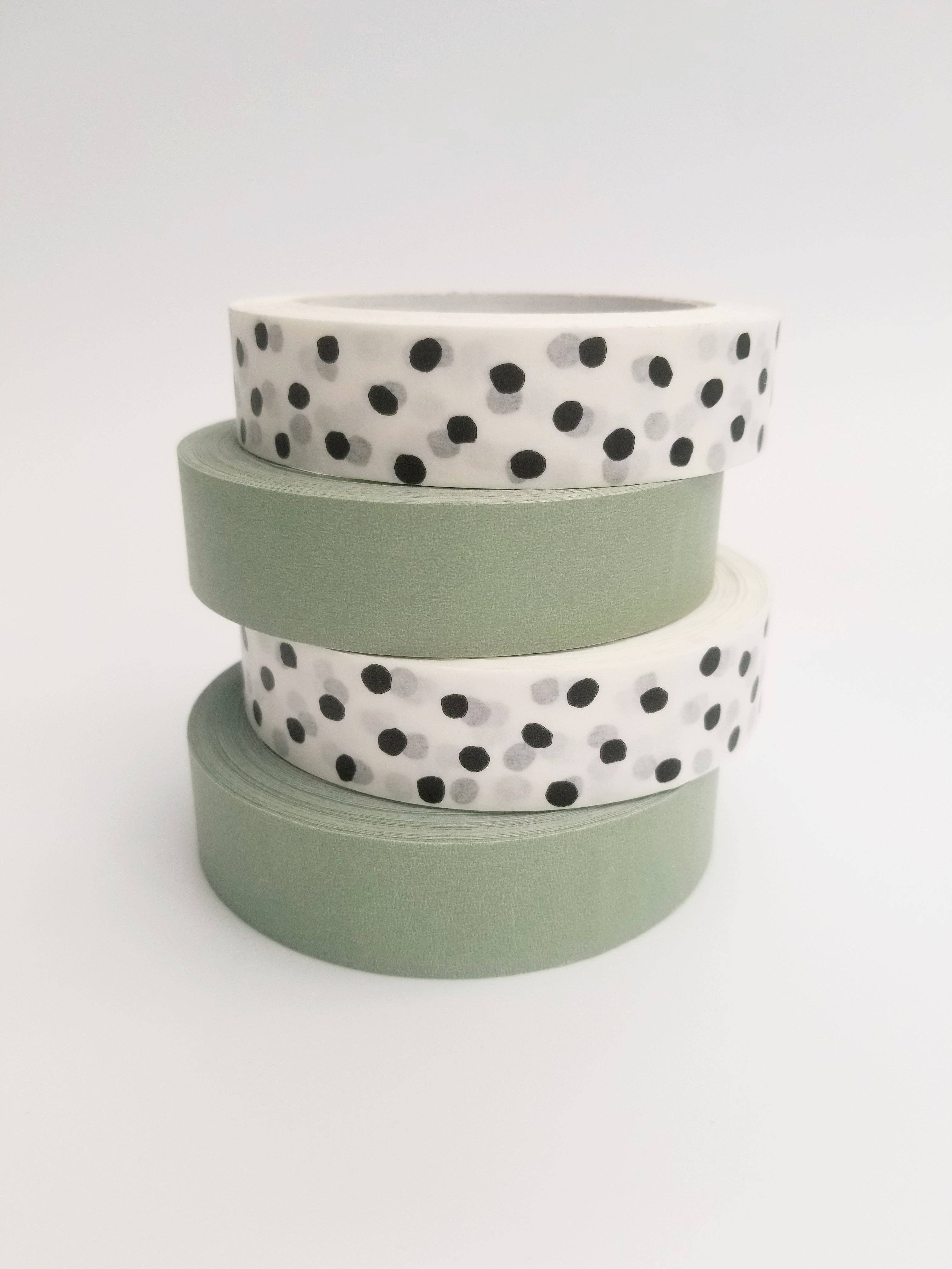 Tissue & Tape – wholesale Tape – Sage green paper packaging tape - 25mm1