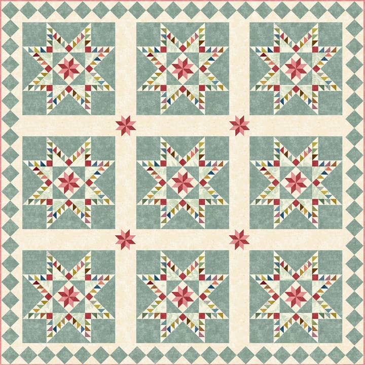 Heritage Feathered Star for wholesale by Laundry Basket Quilts