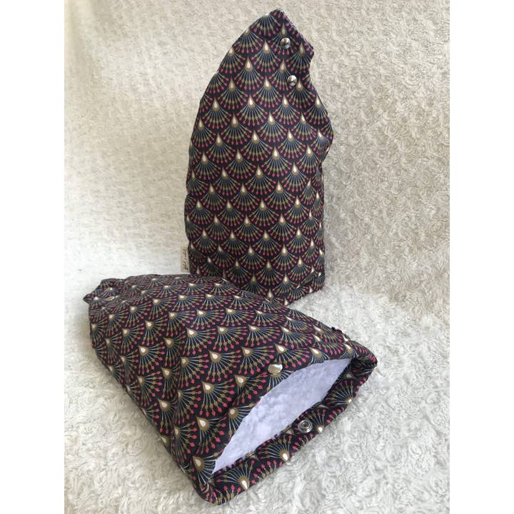 Suzon et Suzette - Wholesale Biking Accessories - SUZON eggplant curved handlebar sleeves1