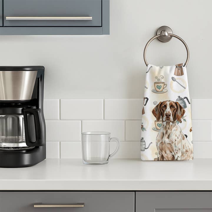 Caroline's Treasures - Wholesale Hand Towel - German Shorthaired Pointer Coffee Bar Towel WDK74481