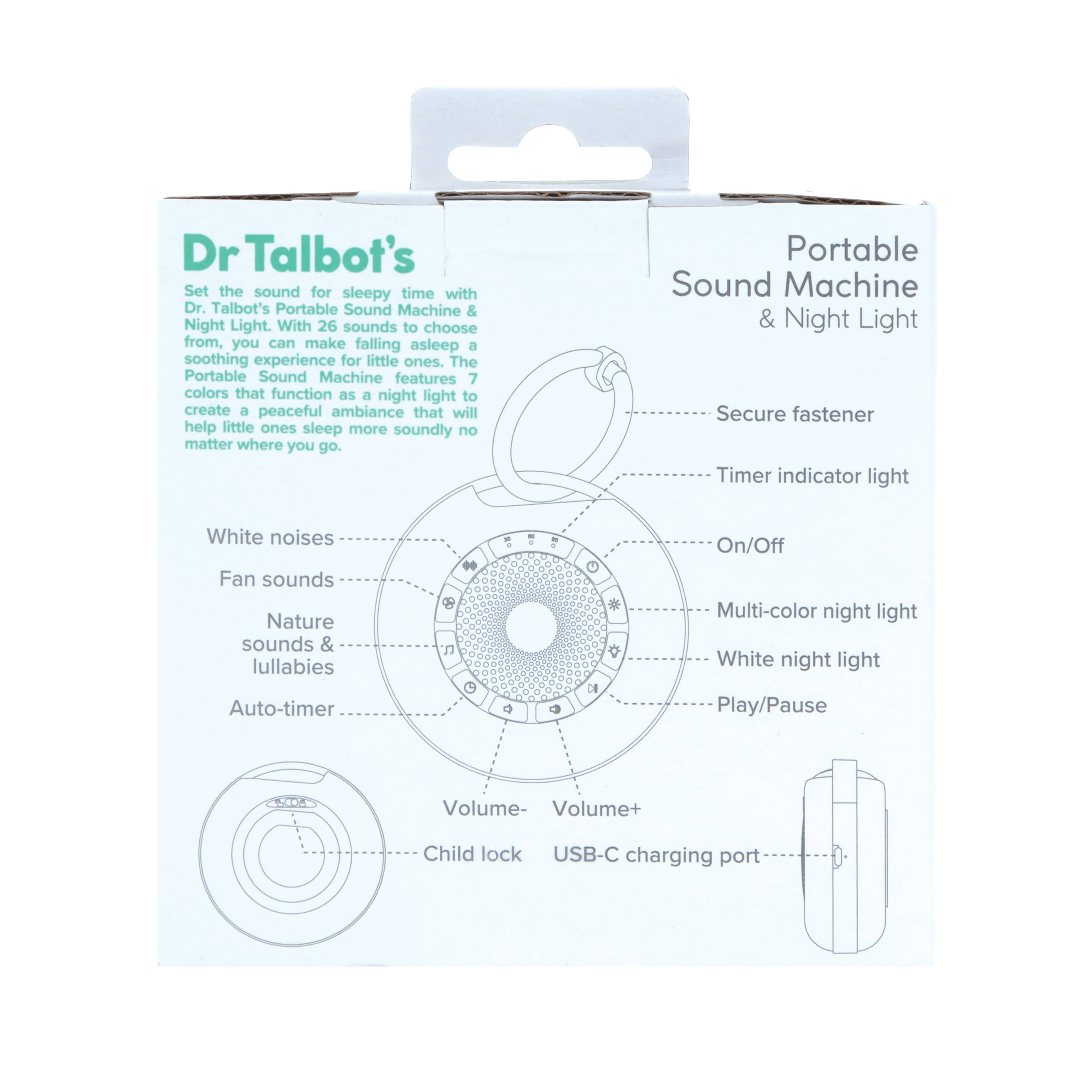 Dr. Talbot's - Wholesale White Noise Machine - Portable Sound Machine and Night Light5