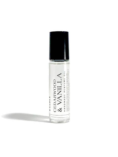 Cedarwood & Vanilla Roll-On Perfume Oil for wholesale by Essbee Bath and Body