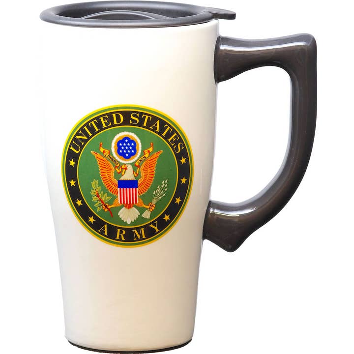 Army Travel Mug for wholesale by Spoontiques, Inc