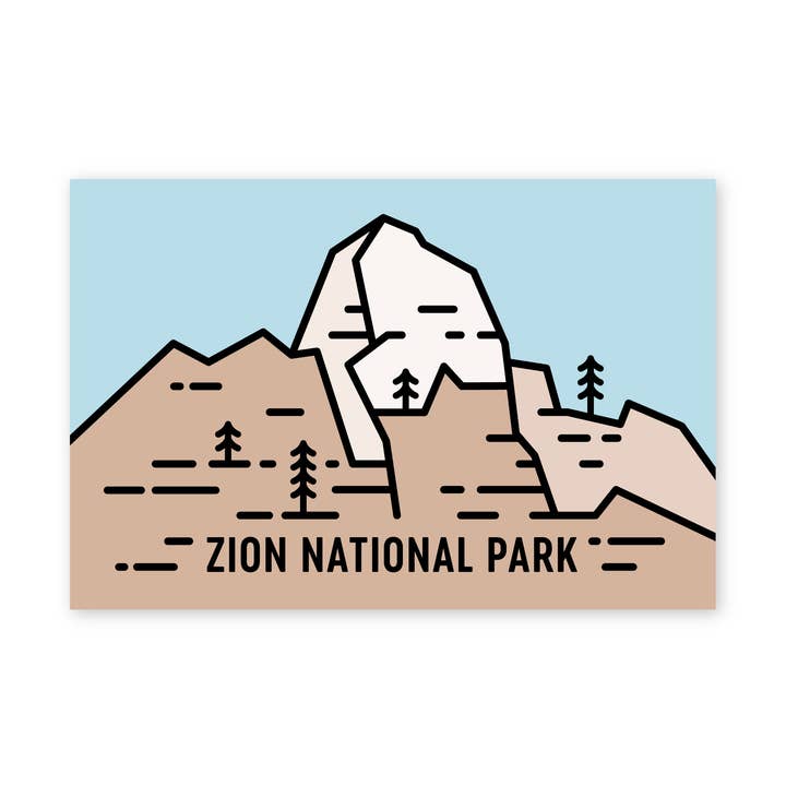 Zion Great White Throne Postcard for wholesale by Fell
