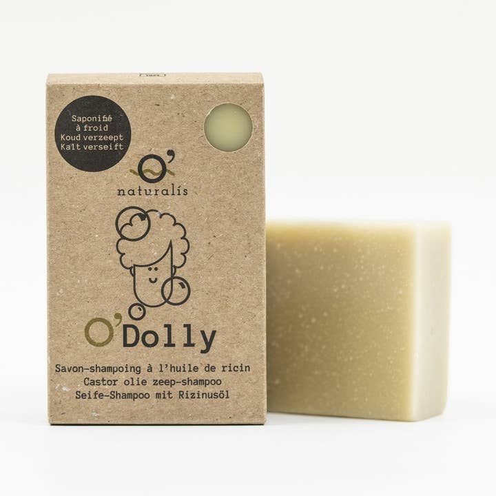 O'Naturalis - Venta al por mayor Champús en pastillas/sólidos - O'Dolly - Jabón-champú con aceite de ricino0