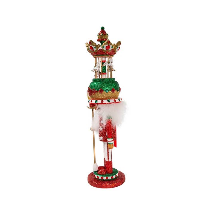 Kurt S. Adler, Inc. - Wholesale Holiday Nutcracker - 18"CAROUSEL HAT MUSICAL NUTCRACKER