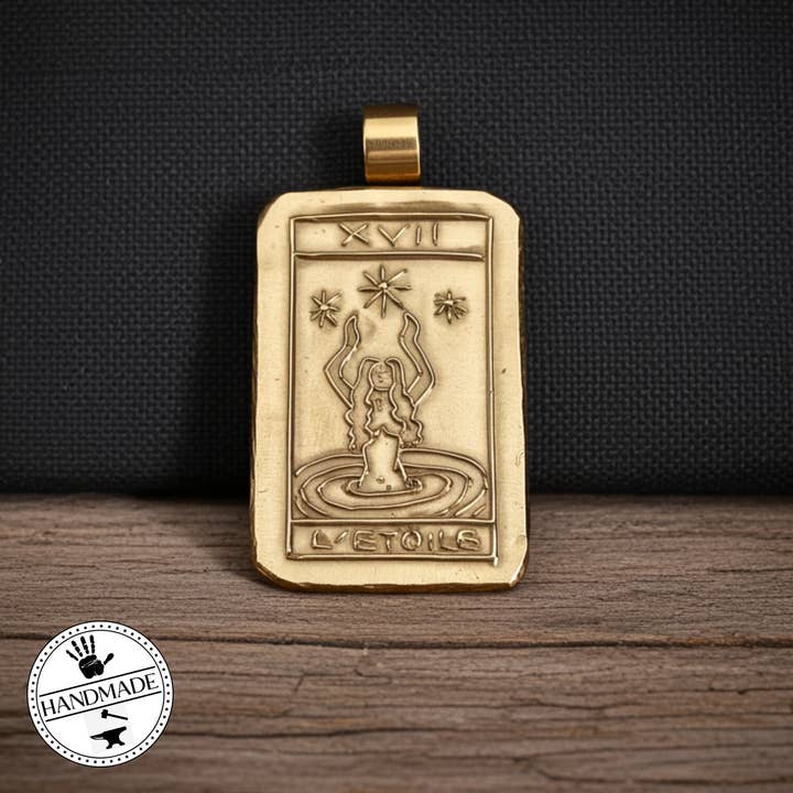 Tarot Card Pendant ~ The Star for wholesale by Vis a Vis Jewelry