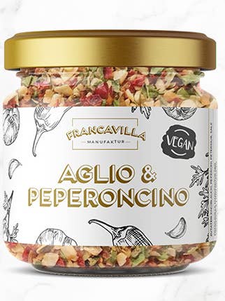 Aglio & pepperoncino seasoning for wholesale by Francavilla Manufaktur