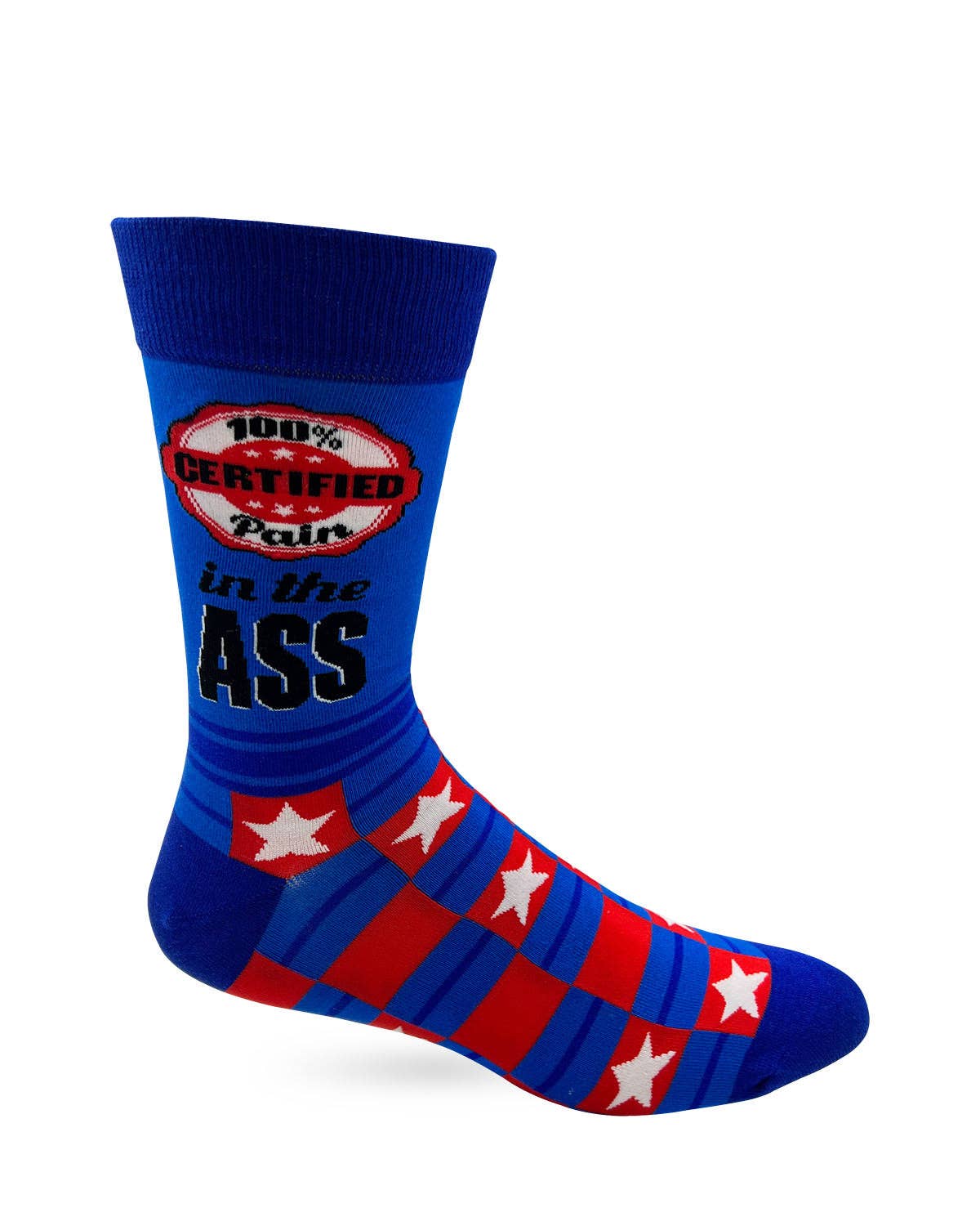 Fabdaz - Vente Chaussettes – homme - Chaussettes Novelty Crew Pain in The Ass pour homme 100 % certifiées2