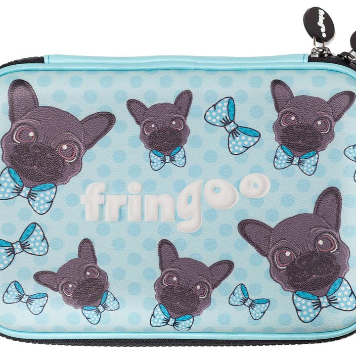 Astuccio per matite Hardtop - Pug Dots per la vendita all'ingrosso da parte di Fringoo Group Ltd