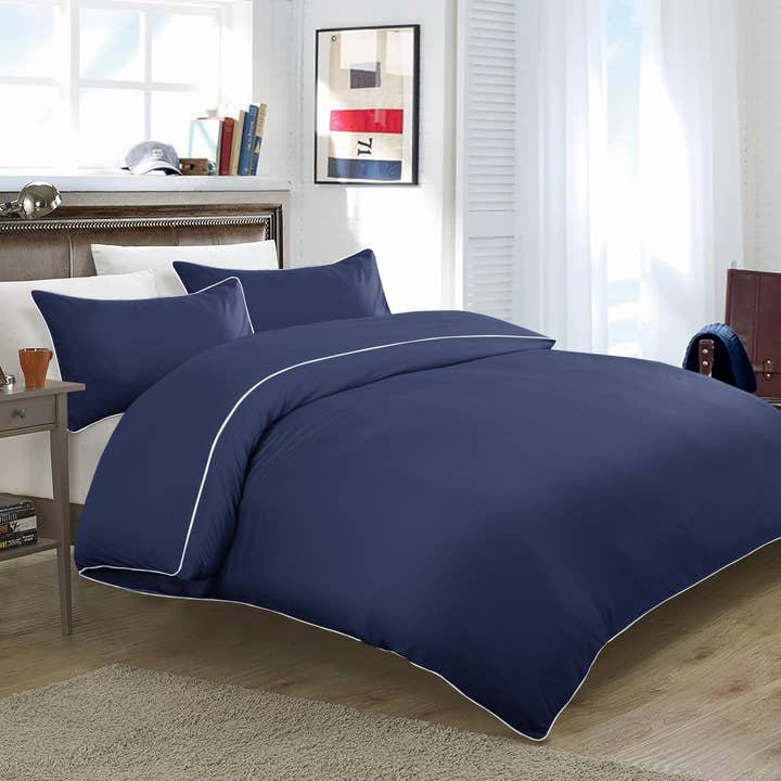 Cotton Passion – wholesale Bedding set – Duvet Cover Set Luxury Piping Ultra Soft Duvet Comforter Set18