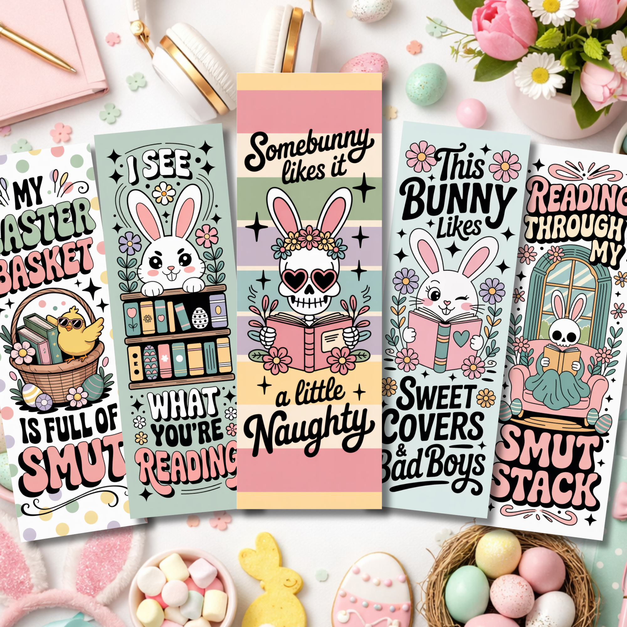 Auburn Row Design - Wholesale Bookmark - Easter Spring Smut Bookmarks7