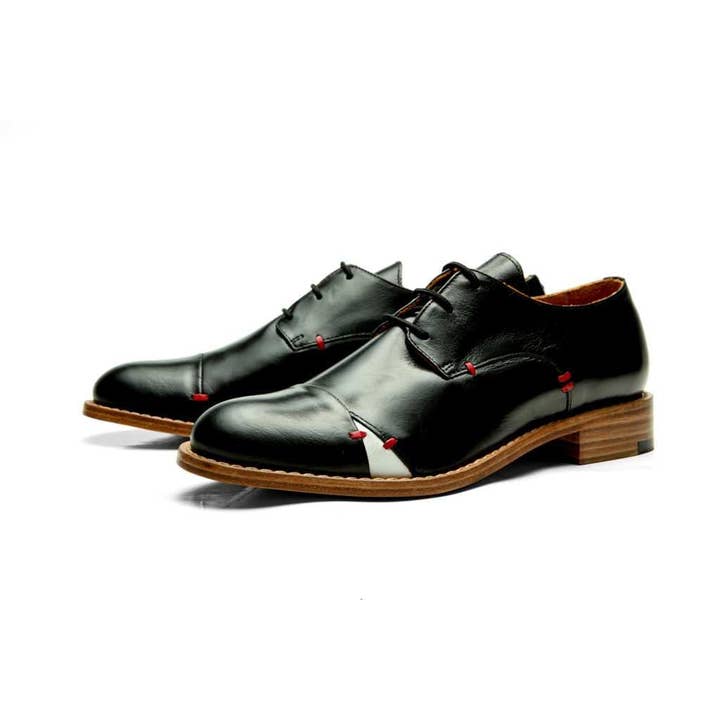 Derby shoes – City Derby – Black for wholesale by Milenika shoes