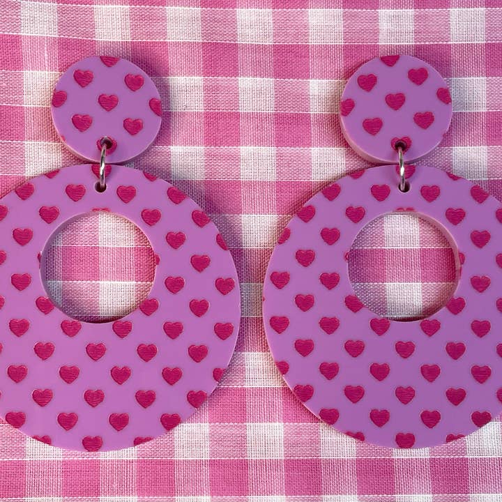 Hoops mit Herzmuster für den Großhandel von Hung On You Boutique