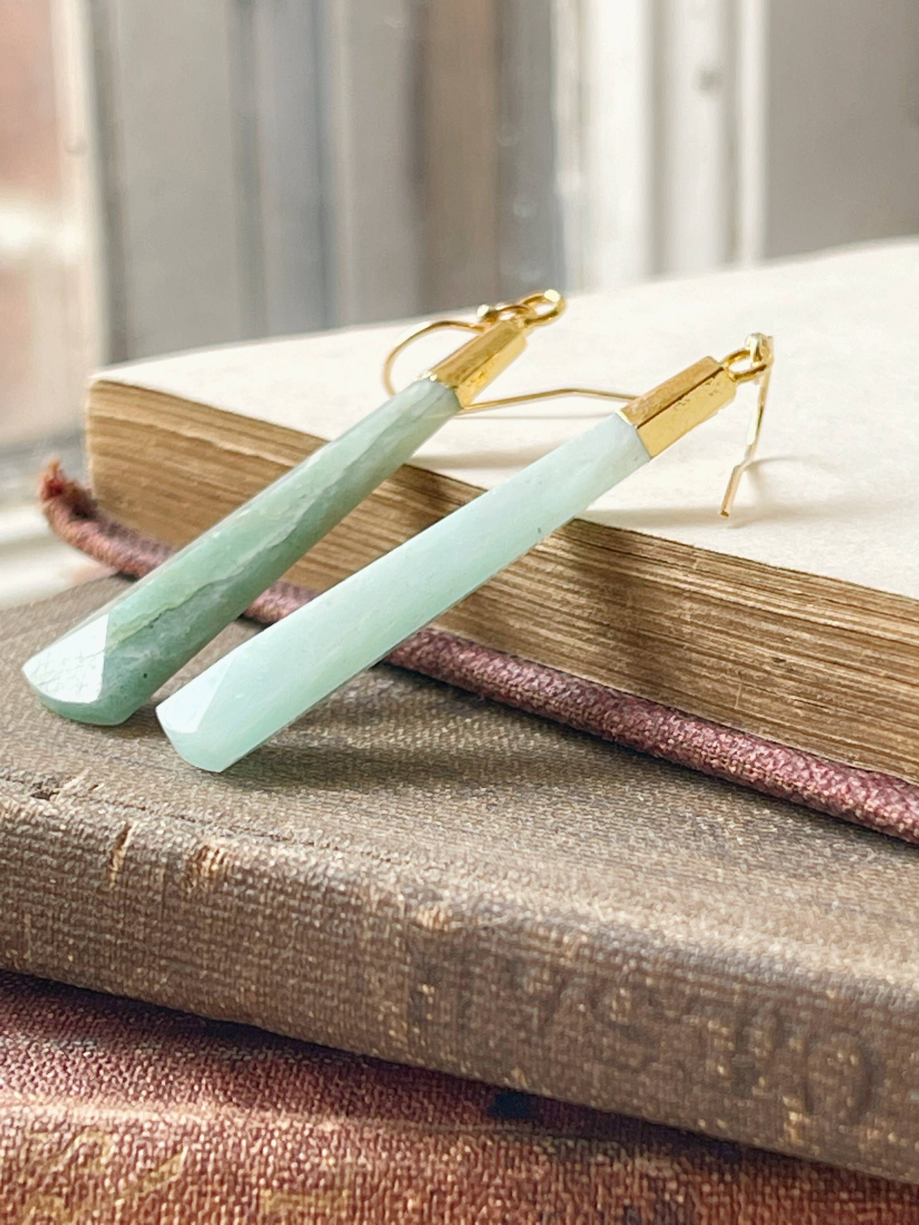 Rage Gems & Jewelry - Wholesale Hangende/ronde oorbellen - Amazoniet oorbellen3