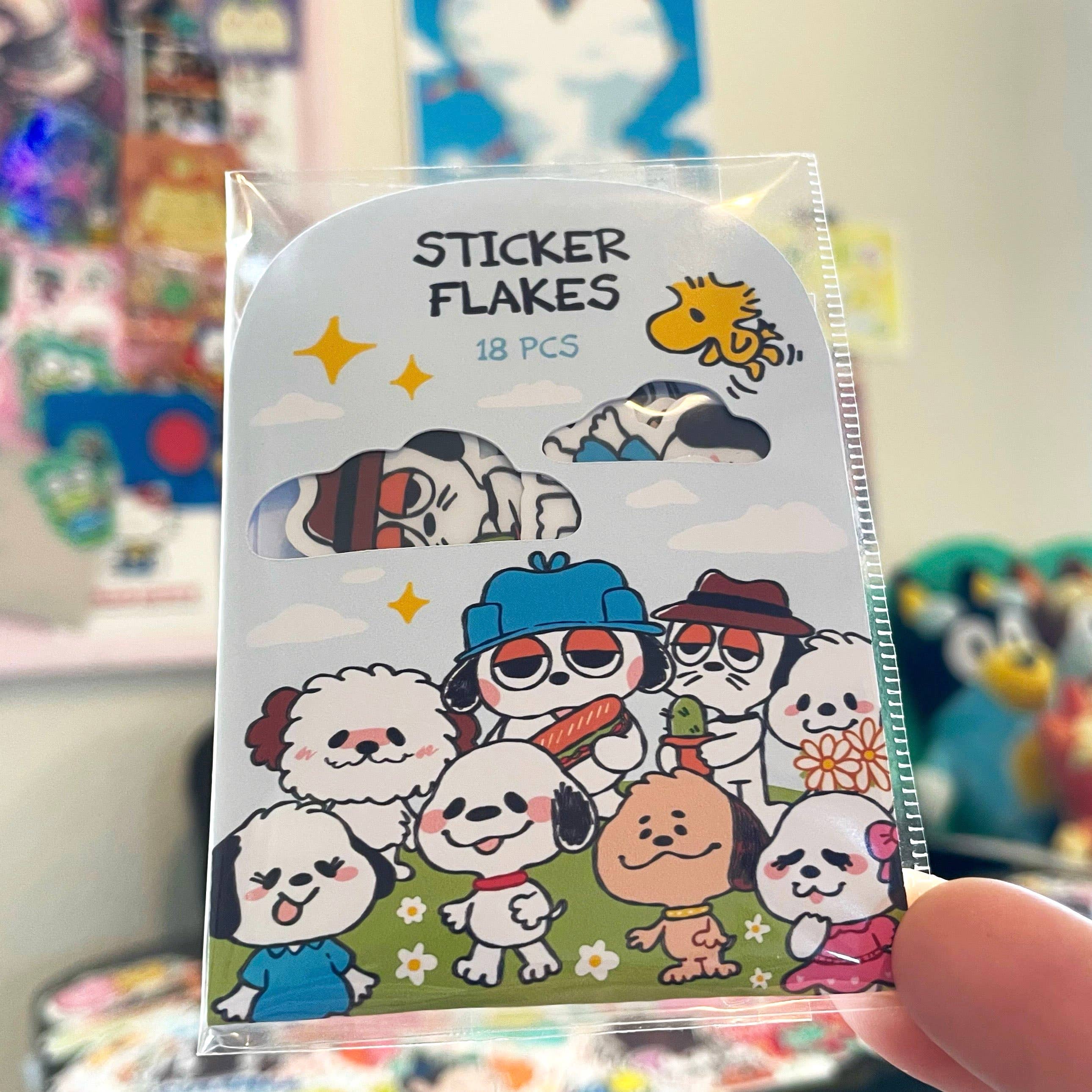 Ghostiekid - Wholesale Sticker - Snoopy Sticker Flakes | Vinyl Sticker Pack 2