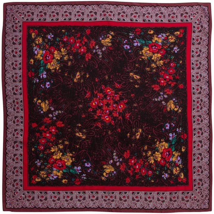 World Accents - Silk Jacquard Over-sized Square 107 por atacado de PariScarves