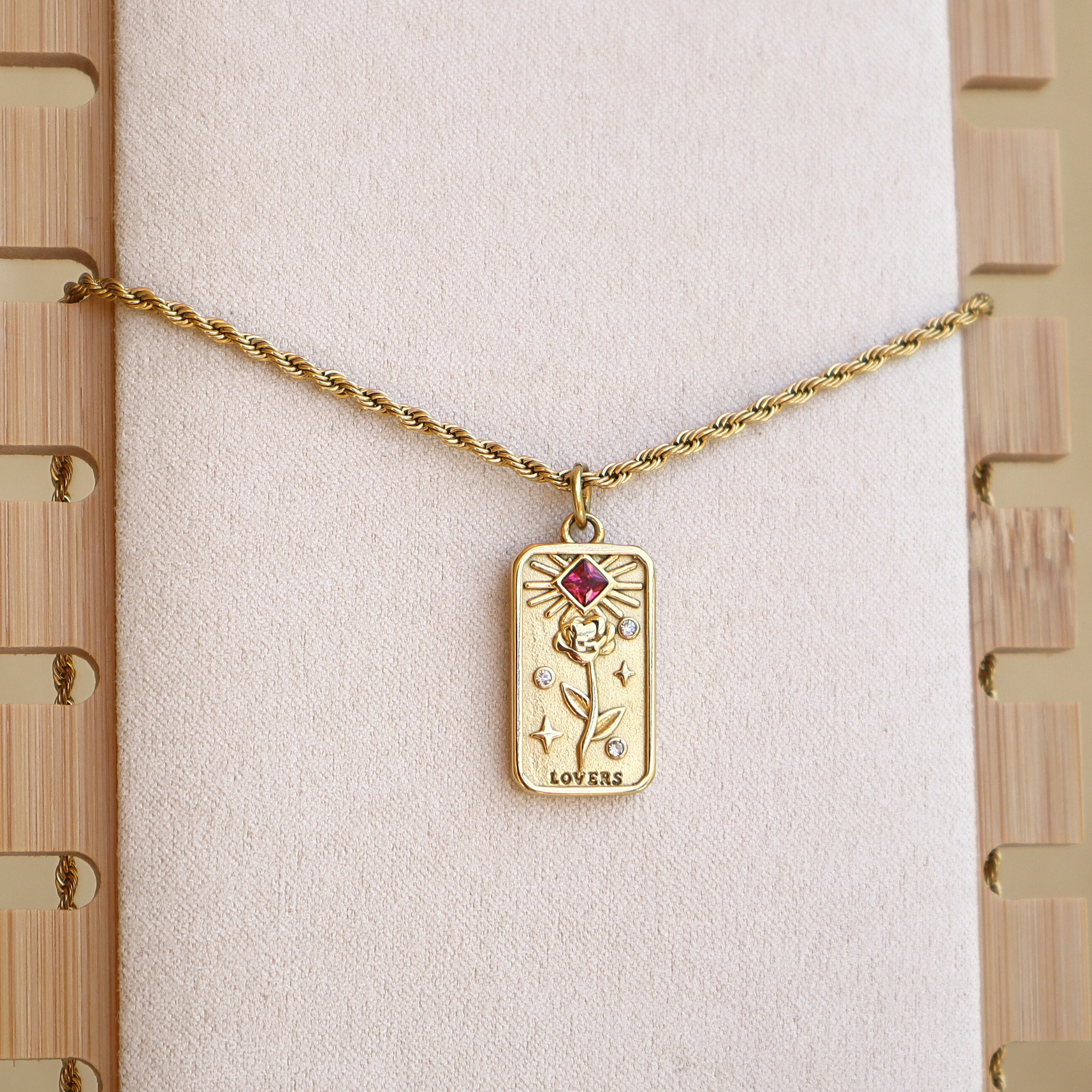 LilAryenne | Jewelry & Suncatchers - Wholesale Halskettinghanger - Tarot Kaart Ketting - De Geliefden, De Zon, De Sterren8