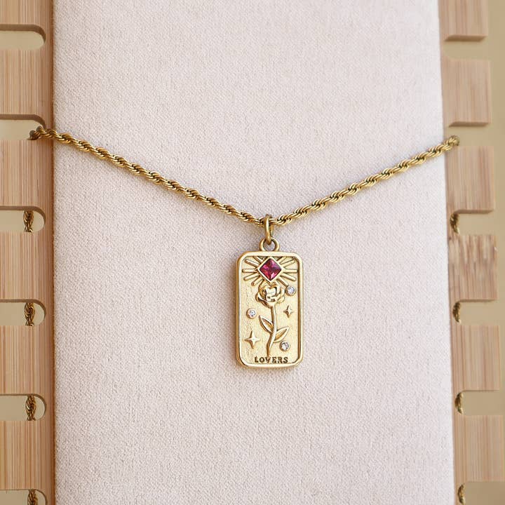 LilAryenne | Jewelry & Suncatchers - Wholesale Halskettinghanger - Tarot Kaart Ketting - De Geliefden, De Zon, De Sterren8