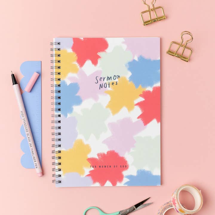 Sermon Notes Floral for wholesale by Ali Marriott