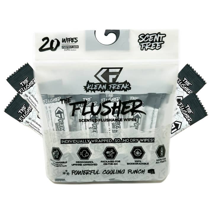 Klean Freak - Wholesale Face & body wipes - Klean Freak Flusher 20 Pack 11