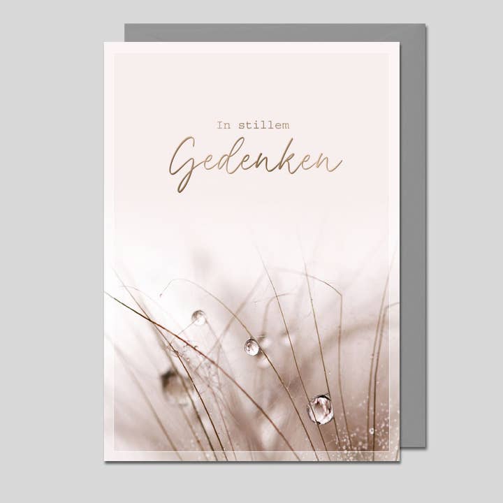 Michel-Verlag GmbH - Wholesale Sympathy Card - Silent Remembrance Card UK-100500