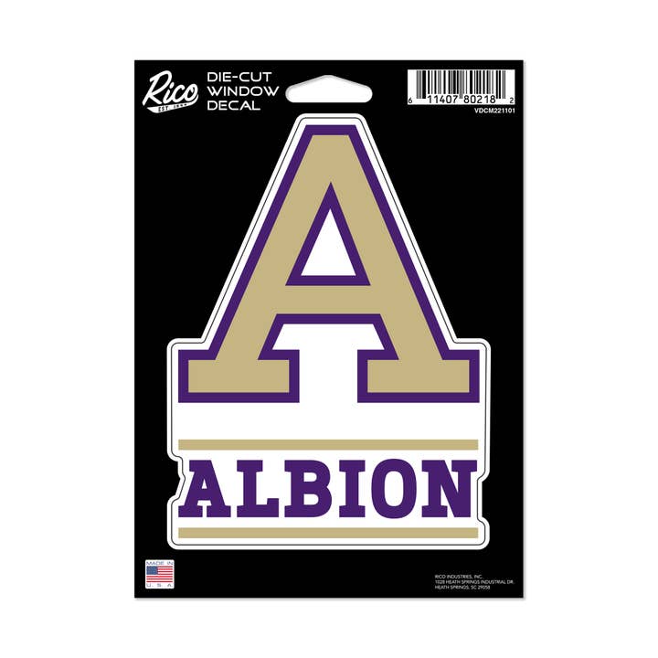 Rico Industries - Wholesale Car Decorative Charm - Unisex - NCAA Albion Britons Medium Die Cut Decal