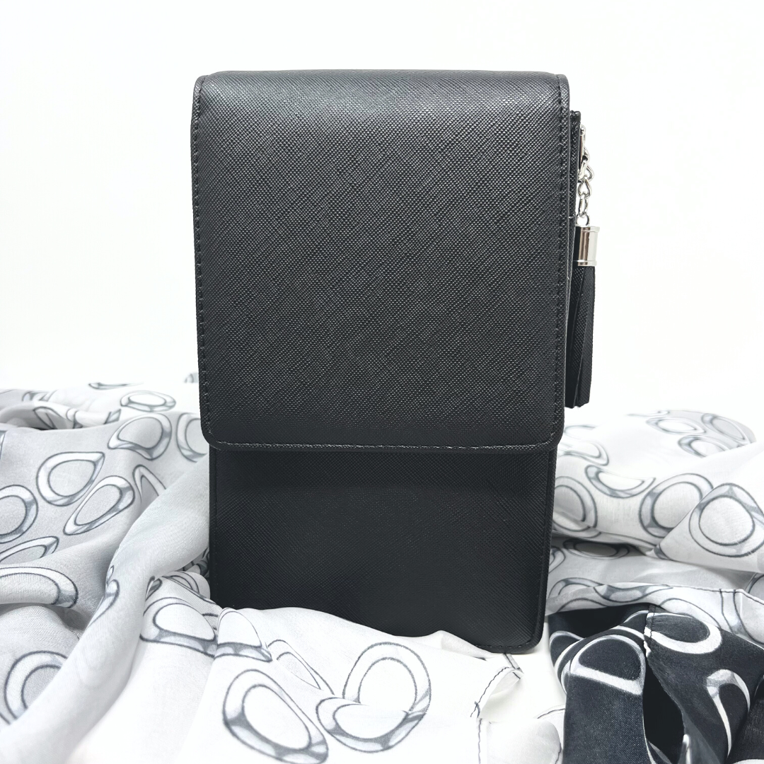 YOUZEY - Wholesale Crossbody Bag - Women's - Phone Crossbody Bag Saffiano Leather  with Fringe Tassle11