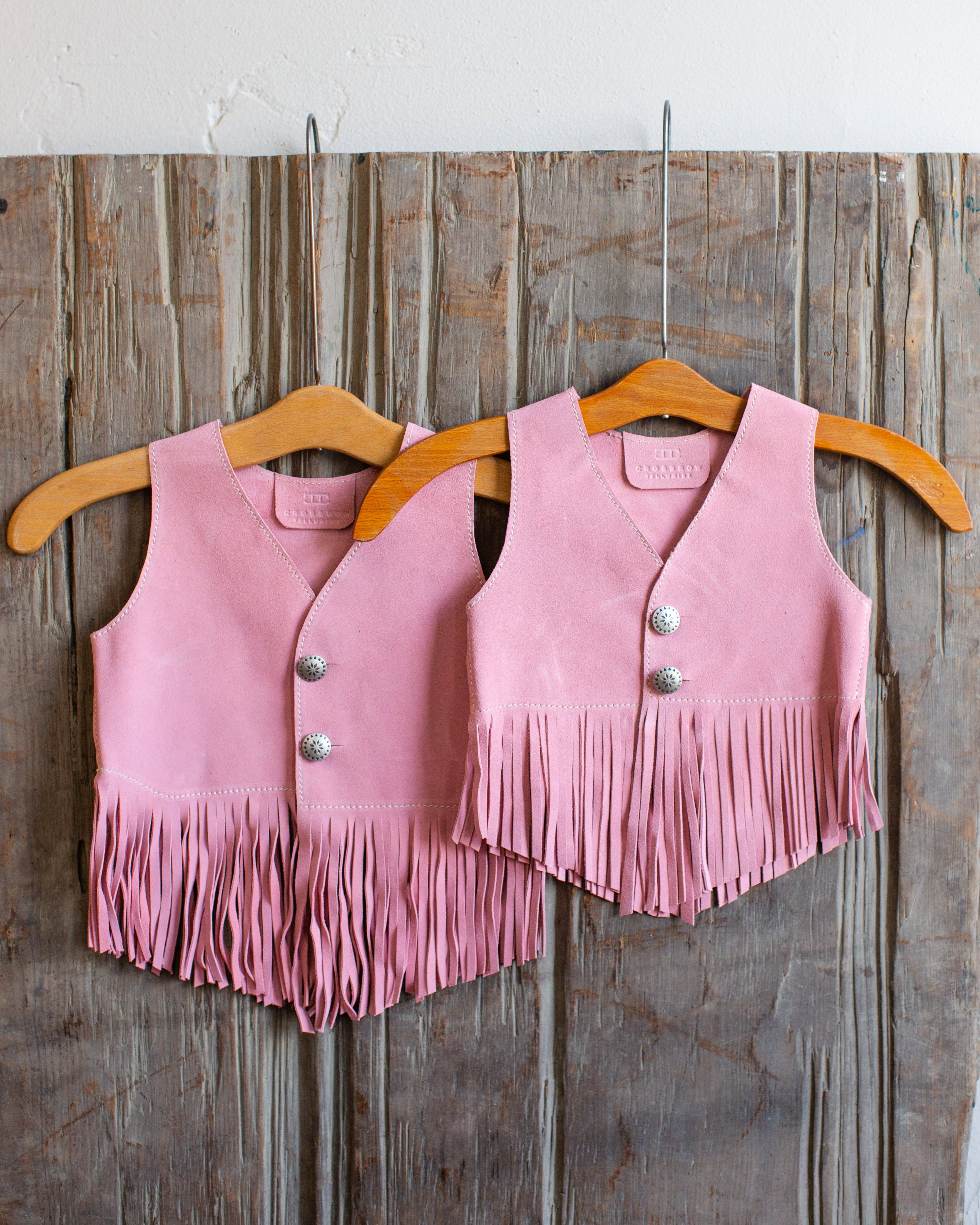 Crossbow Leather - Wholesale Outerwear Vest - Kids - KIDS FRINGED VEST1