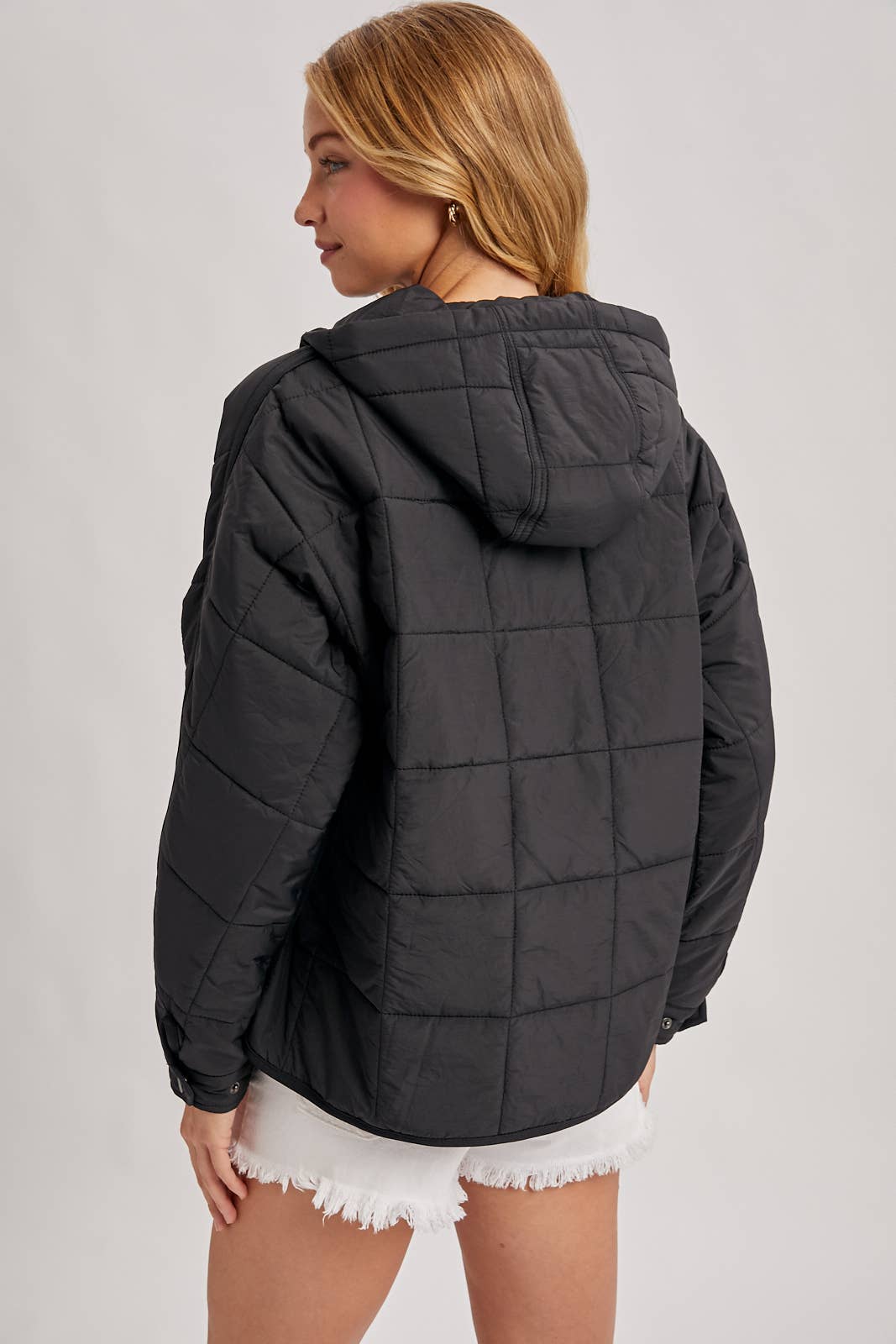 Bluivy - Vente Doudoune – femme - VESTE À CAPUCHE MATELASSÉE ENFILABLE13