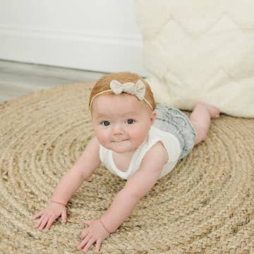 Golden Dot Lane - Wholesale Hair Bow - Baby - Ribbed Knottie Hair Bows1