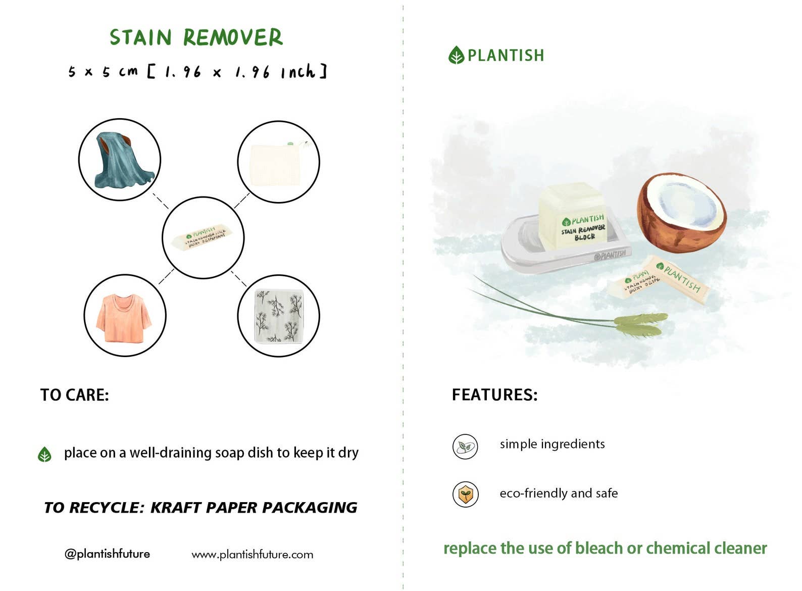 Plantish - Wholesale Stain Remover - Stain Remover Bar4