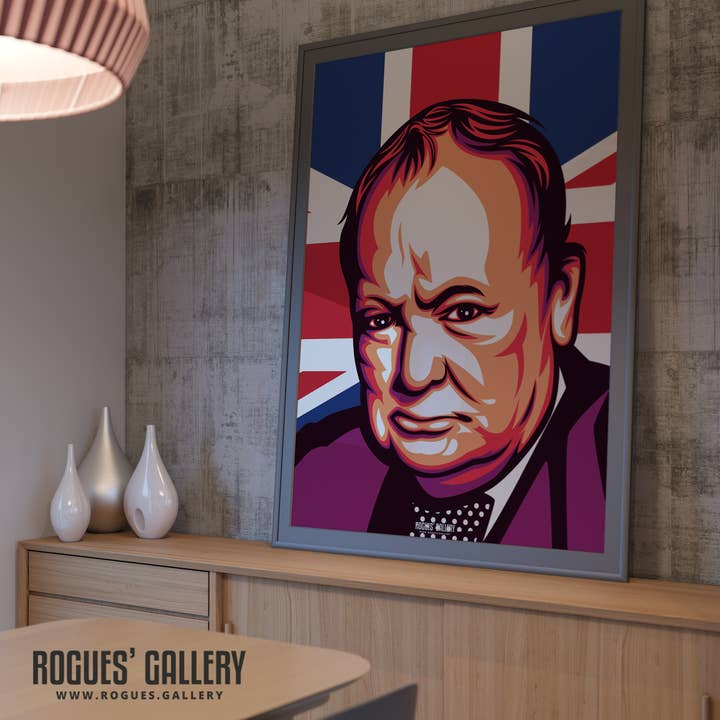 Winnie Winston Churchill Politics Series A2, A1 ou A0 Imprimer pour la vente par Rogues' Gallery