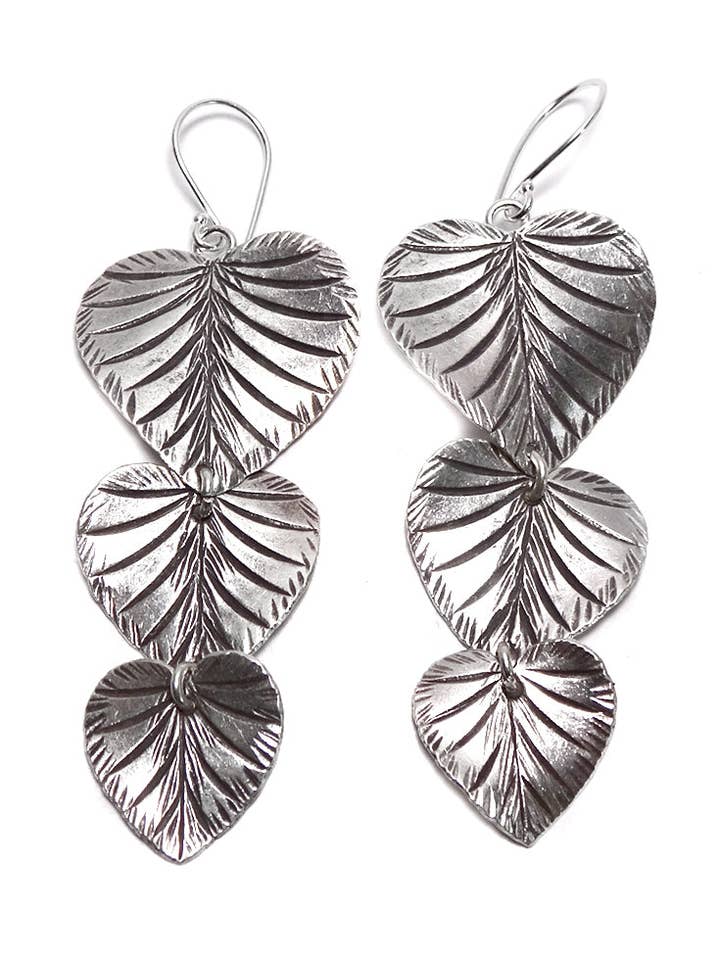Tribal Earring - Leaves for wholesale by Zig Zag Asian Collection