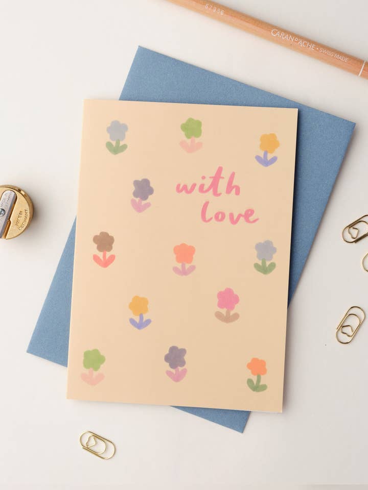 Tarjeta de Felicitación Floral Con Amor para venta al por mayor de Claire Paul