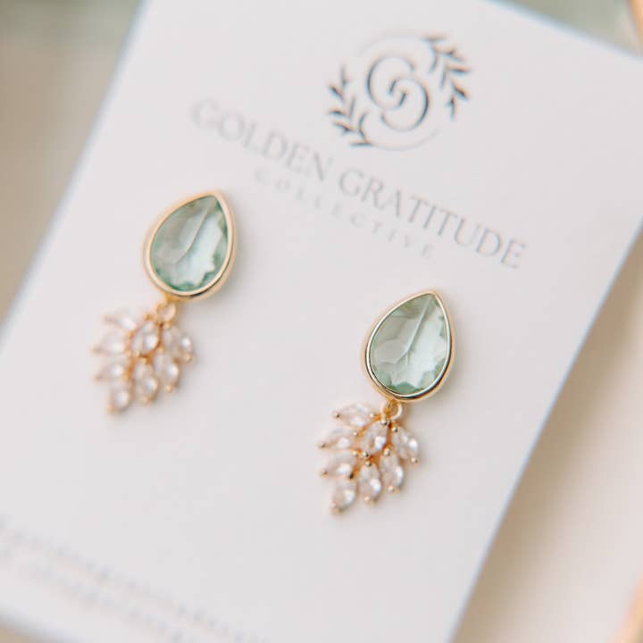 Golden Gratitude - Wholesale Dangle Earrings - Classic Boho Drop Earrings