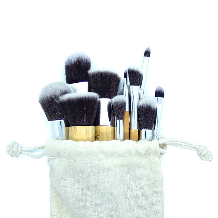 Kuwaloo Care – wholesale Make-up brush set – Bamboo Makeup Brushes - Kit