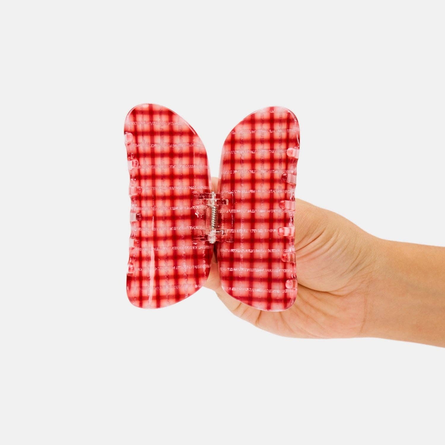 CHUNKS - Wholesale Hair Clip - Women's - Suki Claw in Red Plaid3