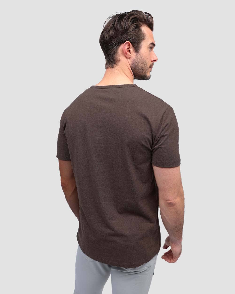 INTO THE AM – Engroshandel T-shirt – til mænd – Herre T-shirt med korte ærmer og henley-udskæring59