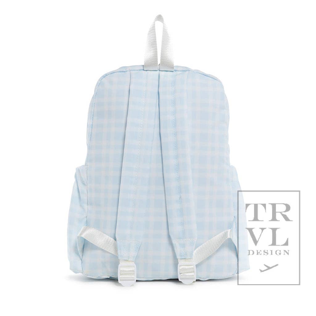 TRVL Design - Wholesale Backpack - Women's - Backpacker - Backpack Pimlico Plaid Blue2