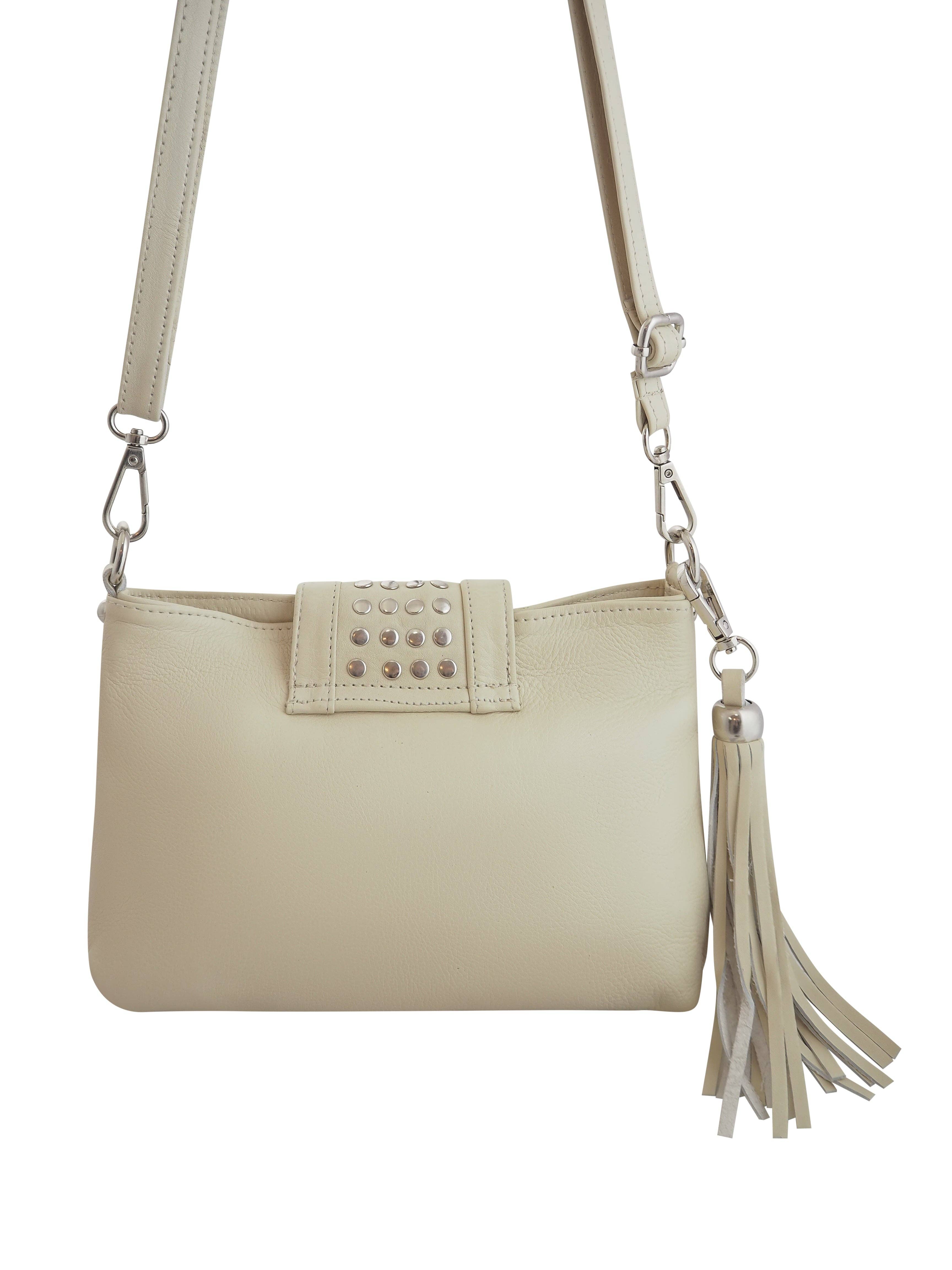 Cadelle Leather - Wholesale Crossbody Bag - Women's - Gigi Crossbody | Cream4