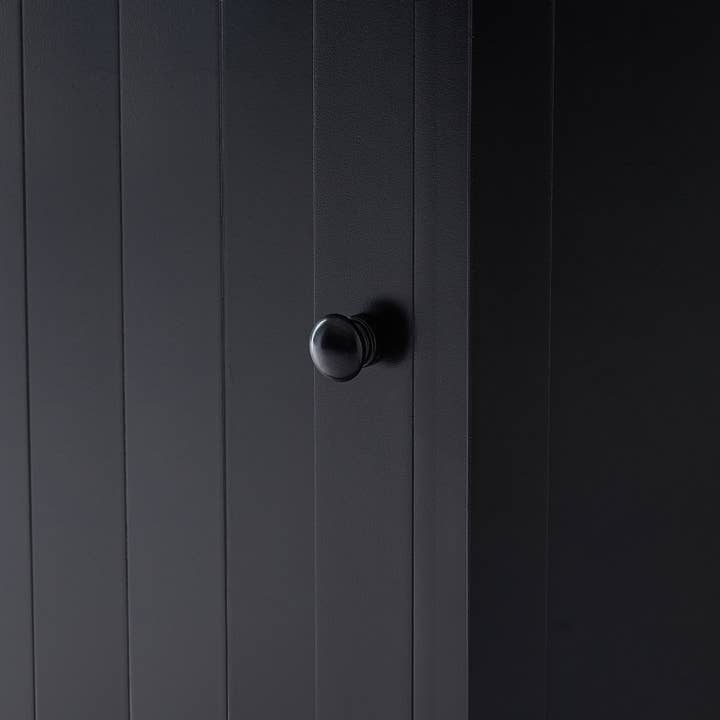 Orange County Decor - Wholesale Cabinet - Black Bathroom Cabinet Triangle Corner Storage Cabinet With Adjustable Shelf Modern Style Mdf Board Black Mdf23