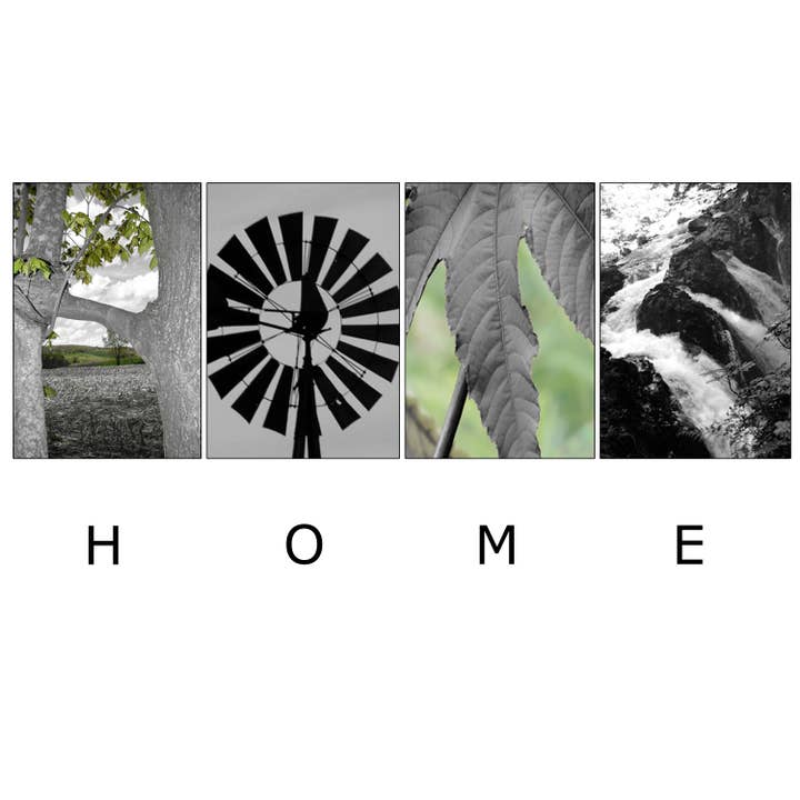 HOME_03 Greeting Card with alphabet photography for wholesale by PhotoWord Art